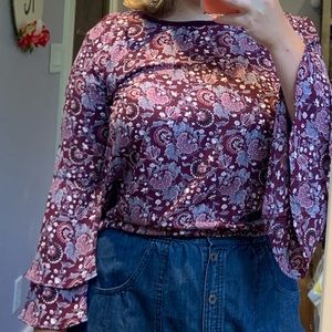 Ruffle Flower Blouse